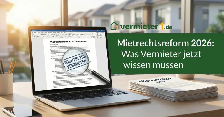 Mietrechtsreform 2026: Die 5 geplanten Änderungen (Entwurf) - Ratgeber für Vermieter | vermieter1.de