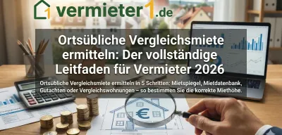Ortsübliche Vergleichsmiete ermitteln: Der vollständige Leitfaden für Vermieter 2026 - Ratgeber für Vermieter | vermieter1.de