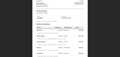 Nebenkostenabrechnung Vorlage 2026: Excel & PDF kostenlos - Ratgeber für Vermieter | vermieter1.de